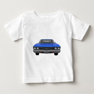 T-shirts Chevelle 1969 SS: Revestimento azul