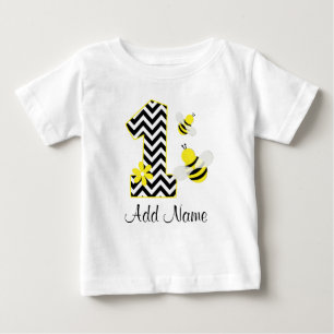 T-shirts Chevron de primeiro aniversario de Abelhas Persona