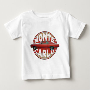 T-shirts Chevy 1970 Monte - linha vermelha de Carlo