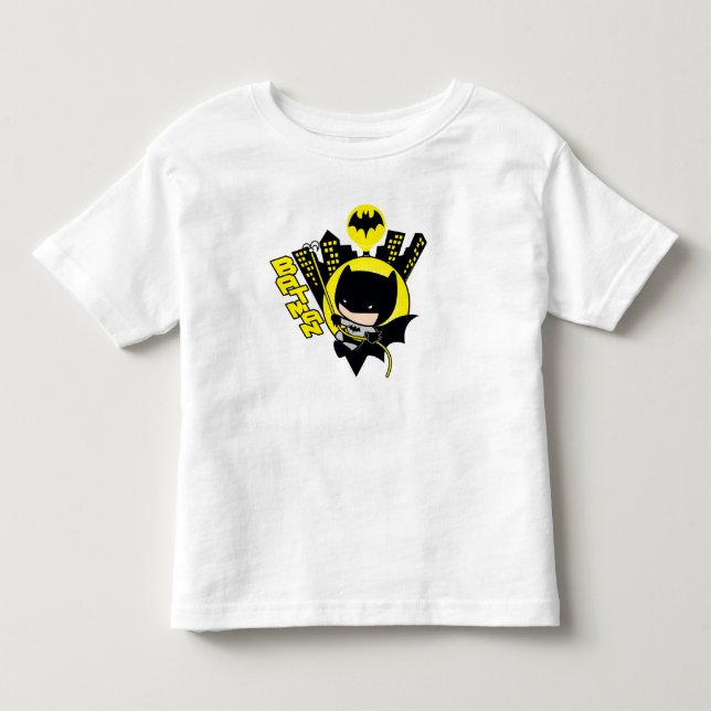 T-shirts Chibi Batman Escalando A Cidade (Frente)