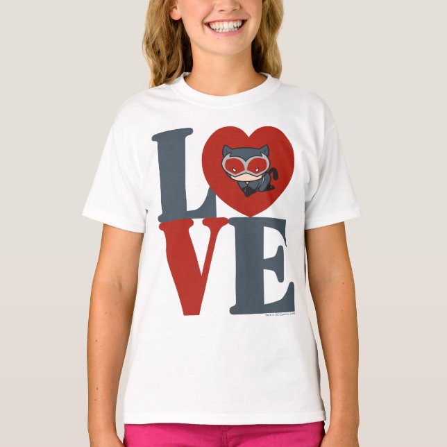 T-shirts Chibi CatWomen LOVE (Frente)