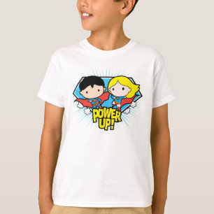 T-shirts Chibi Superman e Chibi Supergirl Ligam!