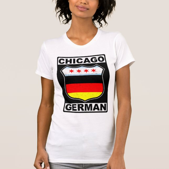 T-shirts Chicago Alemão Americano (Frente)