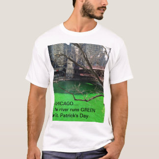T-shirts Chicago Green River para o dia de St Patrick