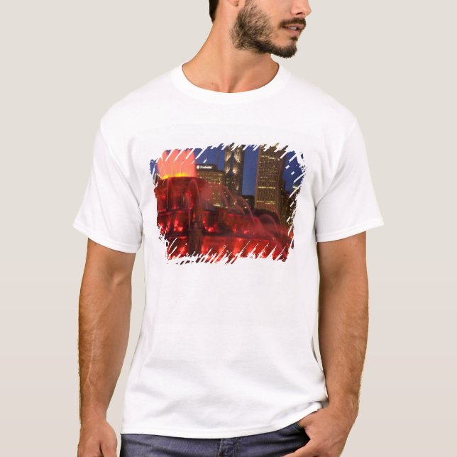 T-shirts Chicago, Illinois, Fonte Buckingham (Frente)