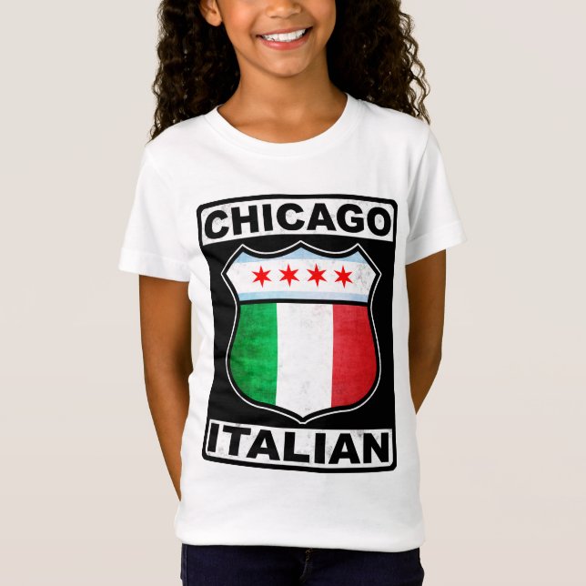 T-shirts Chicago Italiano Americano (Frente)