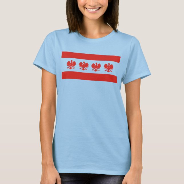 T-shirts Chicago Polonês T Shirt (Frente)