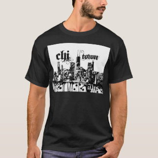 T-shirts Chicago "qui-cidade" pôr sobre para sua cidade