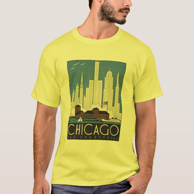 T-shirts Chicago tem tudo (Frente)
