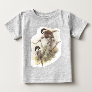 T-shirts chickadee castanha-suportado