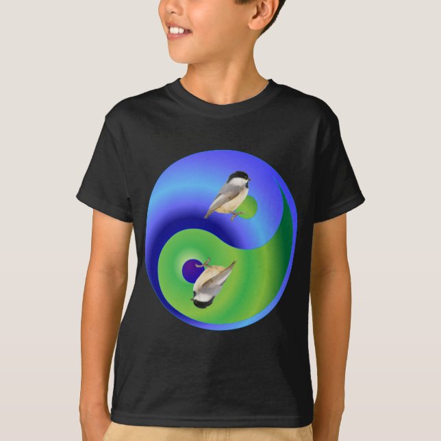 T-shirts Chickadee Yin Yang (Frente)