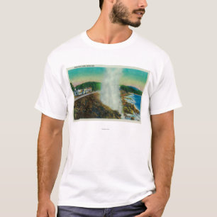 T-shirts Chifre jorrando na baía de Depoe, Oregon