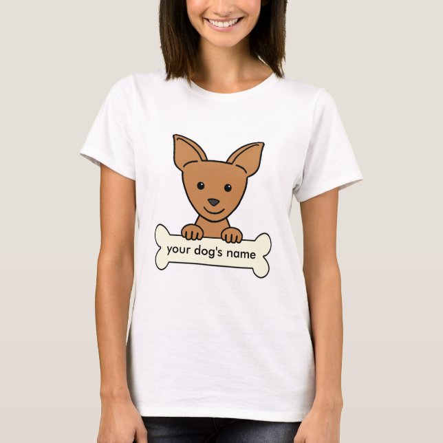 T-shirts Chihuahua personalizada (Frente)