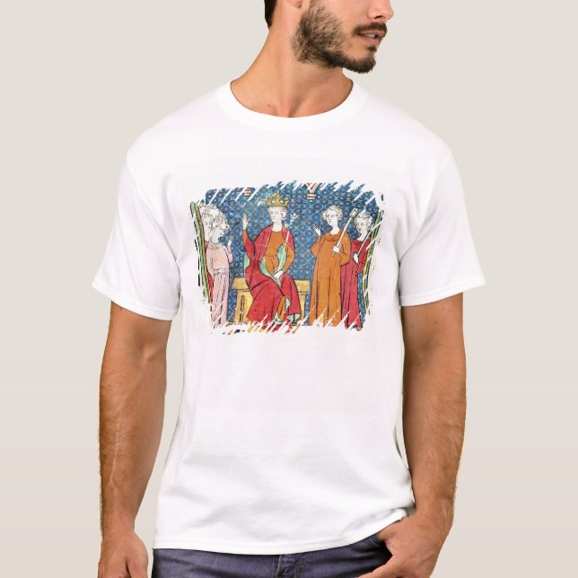 T-shirts Childeric II, rei de Merovingian de Austrasia (Frente)