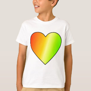 T-shirts Childs Rainbow Heart-Shirt