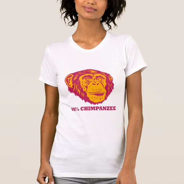 T-shirts Chimpanzé de 98% (Frente)