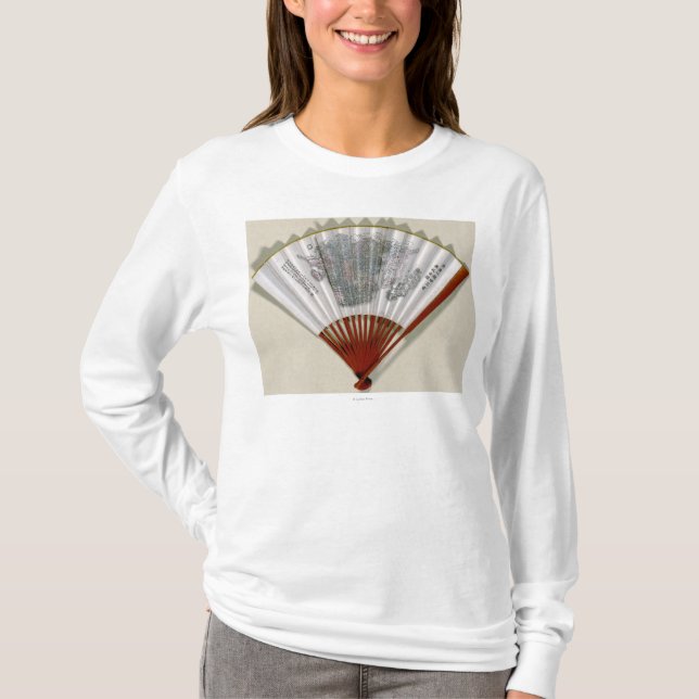 T-shirts China na cara de um mapa de FanPanoramic (Frente)
