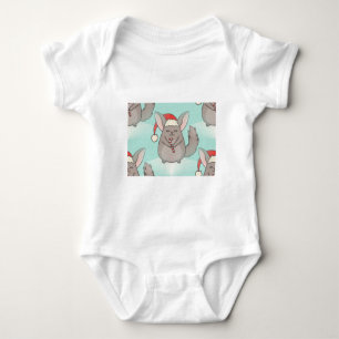 T-shirts chinchillas de natal