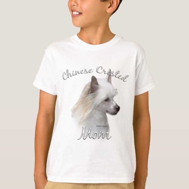T-shirts Chinês Crestado (pó) Mãe 2 (Frente)