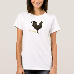T-shirts Chinês de Galo de Choque Chinês Novo Ano 2017 Pe