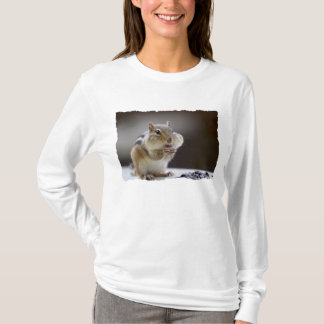 T-shirts Chipmunk com a foto do cheio dos mordentes