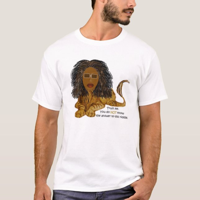 T-shirts Chocolate da esfinge (Frente)
