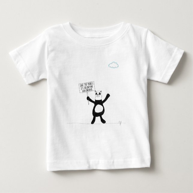 T-shirts Chocolate da panda (Frente)