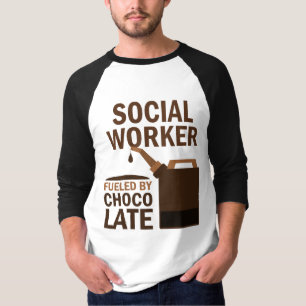 T-shirts Chocolate (engraçado) do assistente social