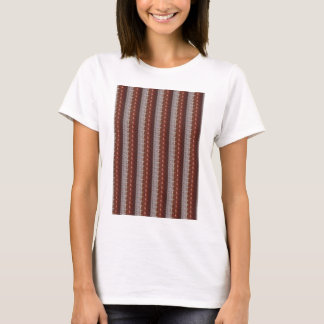 T-shirts Chocolate escuro PRESENTES bordados gravados do