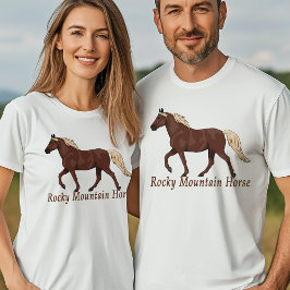 T-shirts Chocolate Flaxen Rocky Mountain Horse