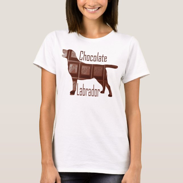 T-shirts Chocolate Labrador (Frente)