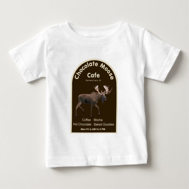 T-shirts Chocolate Moose Café (Frente)