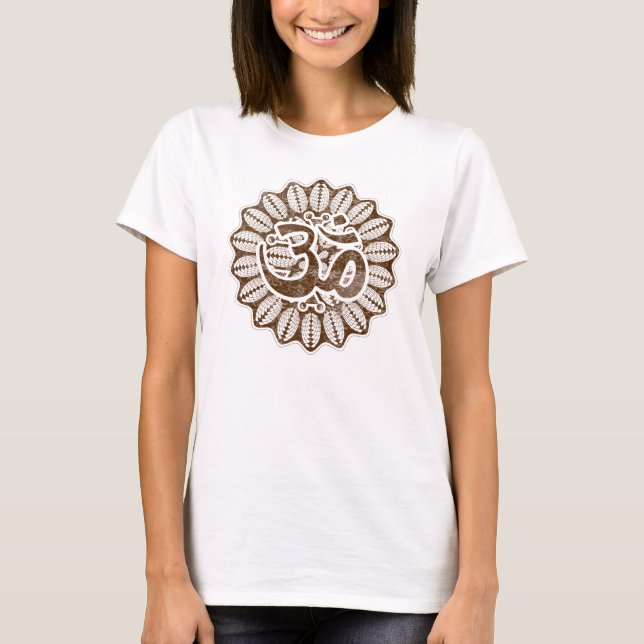 T-shirts Chocolate OM do vintage (Frente)