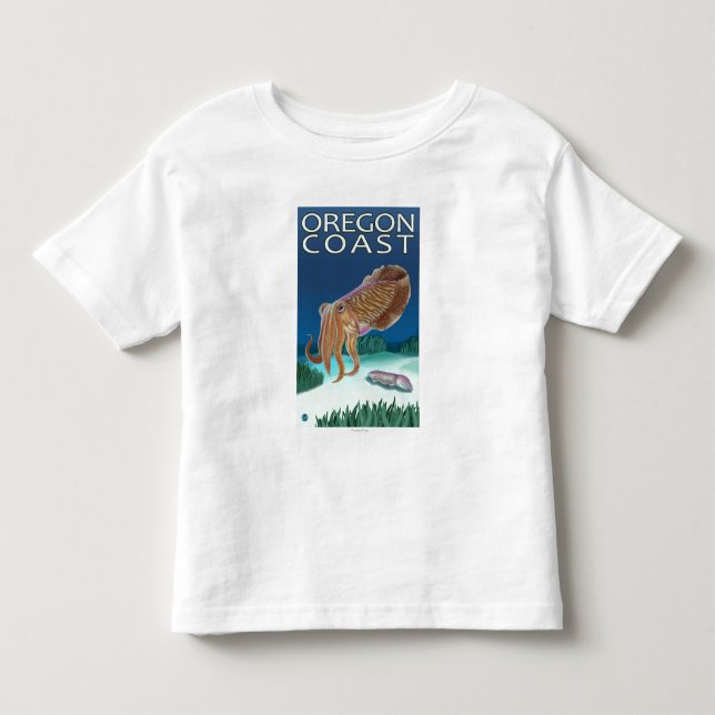 T-shirts Chocos da costa de Oregon (Frente)