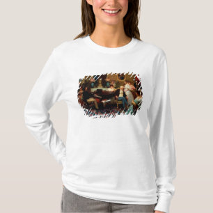 T-shirts Chopin que joga o piano