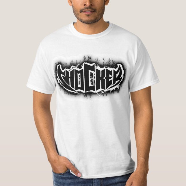 T-shirts Choque preto e branco (Frente)