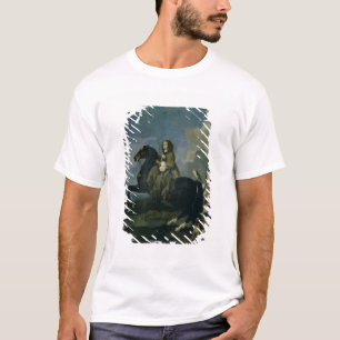 T-shirts Christina da suecia (1626-89) a cavalo, 1653 (