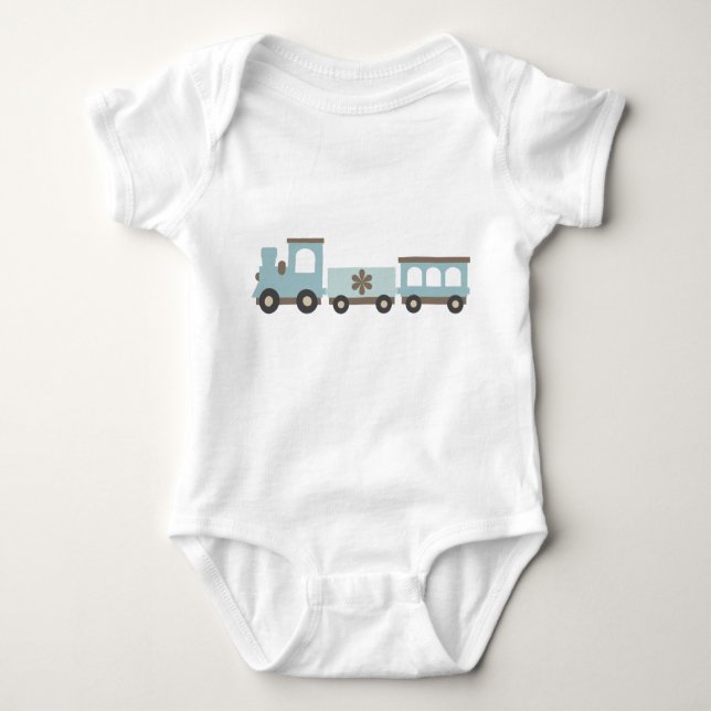 T-shirts Chugga Chugga Choo Choo em Azul (Frente)
