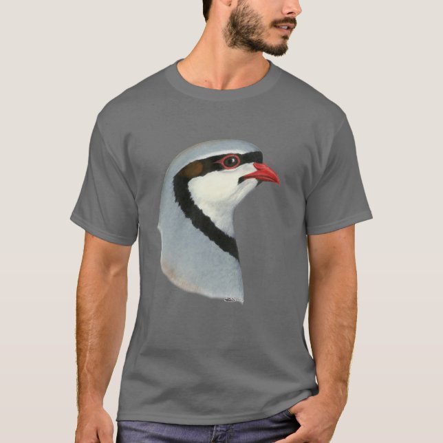 T-shirts Chukar:  Cabeça da perdiz (Frente)