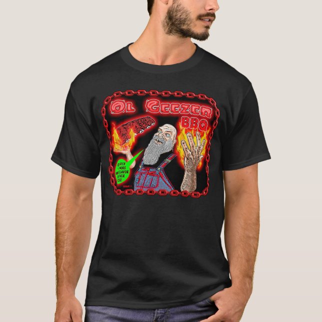 T-shirts CHURRASCO do Geezer de Ol (Frente)