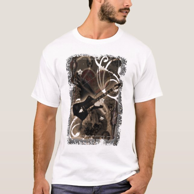 T-shirts chuva preta (Frente)