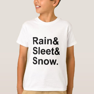 T-shirts Chuva Sleet Neve Condições Meteorológicas Postai