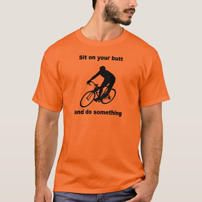 T-shirts ciclismo engraçado (Frente)