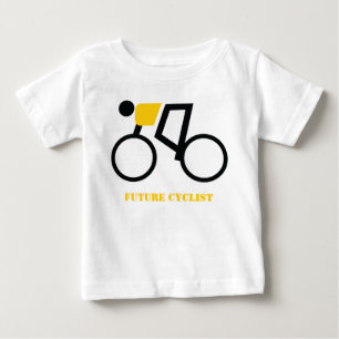 T-shirts Ciclista futuro que monta seu costume da bicicleta