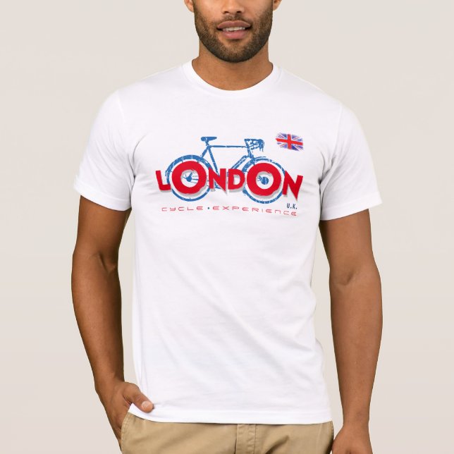 T-shirts Ciclo britânico de Londres (Frente)
