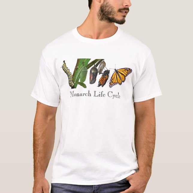 T-SHIRTS CICLO DE VIDA DO MONARCA (Frente)