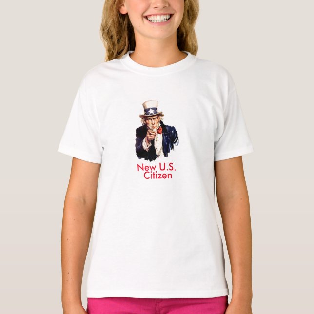 T-shirts Cidadão novo dos E.U. (Frente)