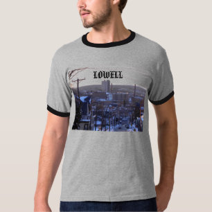 T-shirts Cidade da estação do inverno de Lowell