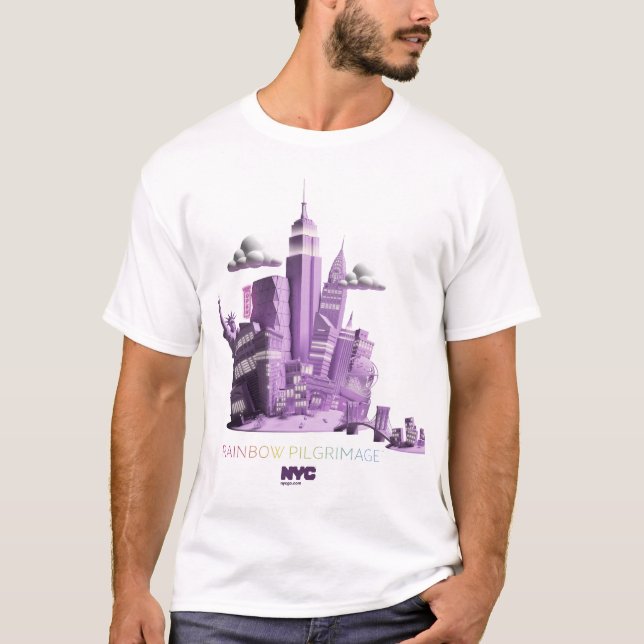 T-shirts Cidade da peregrinação do arco-íris (Frente)
