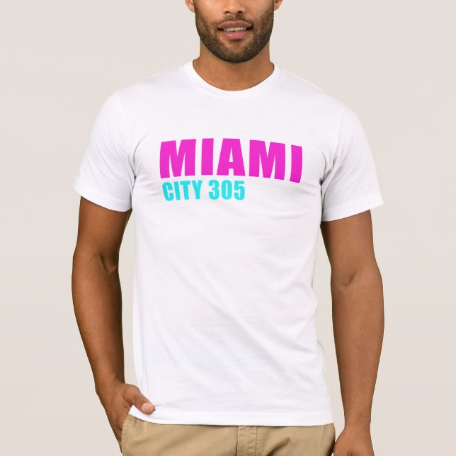 T-shirts Cidade de Miami 305 (Frente)